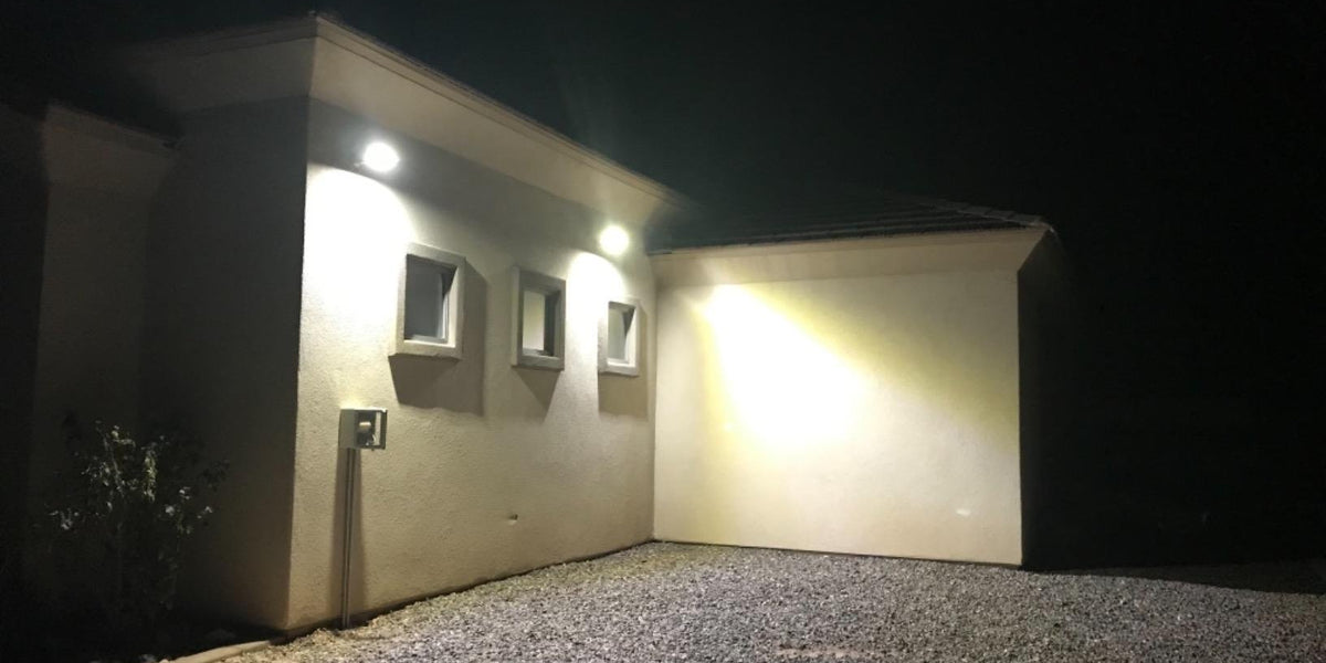 Lightdot LED Security Lights Motion Sensor Light Outdoor, 38W 3800LM  Outdoor Flood Light for Garage, Porch, Yard-Black