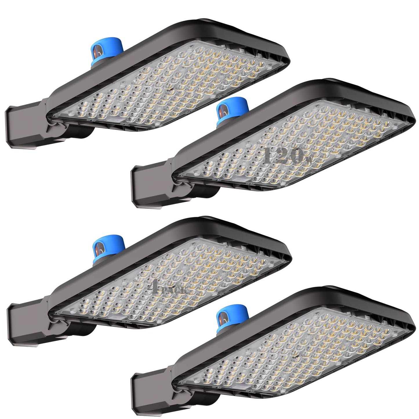 Lightdot 120W LED Parking Lot Light (16800lm Eqv 500W HPS) 5000K Slip Fitter Mount LED Pole Light, Dusk to Dawn Outdoor Area Lighting for Parking Lot/Outdoor Sports Stadium - 4Pack