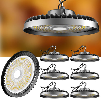 Lightdot 250W UFO LED High Bay Light,35000lm 5000K  IP65 Waterproof for Warehouse Barn