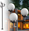 Lightdot 79" Outdoor Led Post Lights, 3-Head Aluminum Street Light Pole Lamp with E26 LED Bulbs Included (Bulb Replaceable), IP65 Waterproof Outdoor Post Light Fixtures for Garden/Yard/Patio