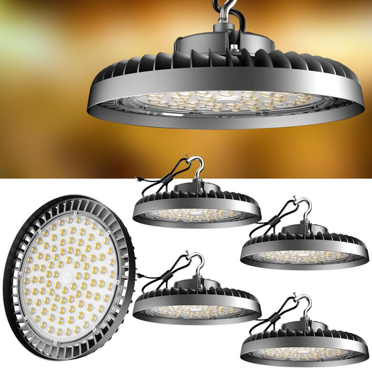 Lightdot LED High Bay Light UFO High Bay Shop Light AC100-277V High Bay LED Lights Suit for  Wareshoue