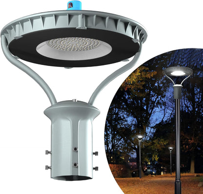 Lightdot LED Post Top Light 200W 30000LM Post Garden Paythway Light with Dusk to Dawn Outdoor Photocell 5000K Daylight IP65 Waterproof Outdoor Yard Area Lights for Yard/Garden