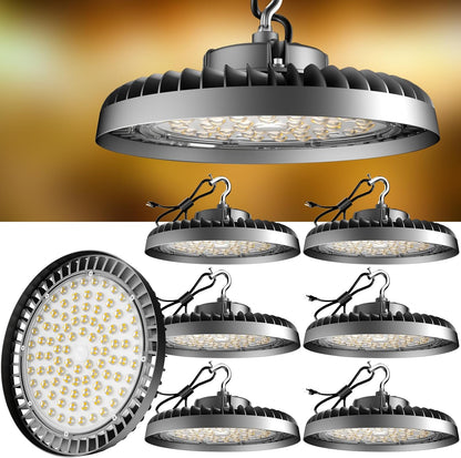 Lightdot LED High Bay Light UFO High Bay Shop Light AC100-277V High Bay LED Lights Suit for  Wareshoue