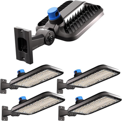 Lightdot LED Parking Lot Lights Outdoor(48000LM Eqv 1200W HPS) Parking Lot LED Lights Commercial, IP65 Led Pole Light Arm Mount with Photocell-2Pack(Coverage: 66~110Ft at Height:30~50Ft)