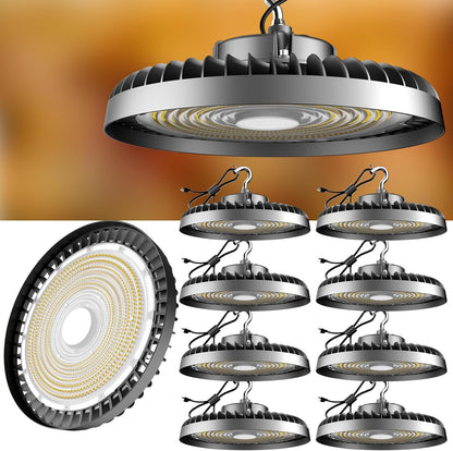 Lightdot LED High Bay Light, AC100-277V 5000K UFO LED High Bay Shop Light, Commercial Bay Lighting