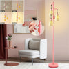 Lightdot Dimmable Classical Floor Lamp, Pink Corner Tree Floor Lamp, E26 LED Edision Bulbs Included, 3-Light Tall Pole Standing Lamp,Mid Century Modern Decor for Living Room Bedroom Home Decor