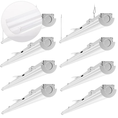 Lightdot 8ft Led Shop Lights,  Suspend/ Flush Mount Ceiling Light for Garage Workshop Warehouse