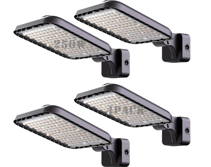 Lightdot 4Pack 250W  5000K LED Wall Pack Lights with Dusk-to-Down Photocell