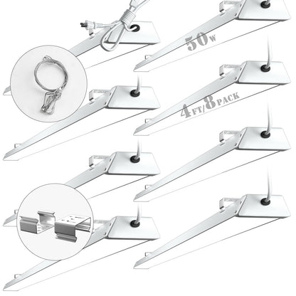 Lightdot LED Shop Lights 4FT 50 Watts 7000Lm 5000K Daylight  Utility Workshop Light