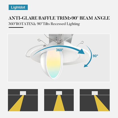 6 Inch Gimbal Retrofit LED Recessed Light