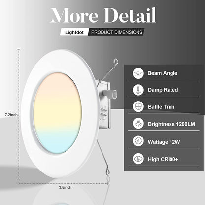 6 Inch Gimbal Retrofit LED Recessed Light