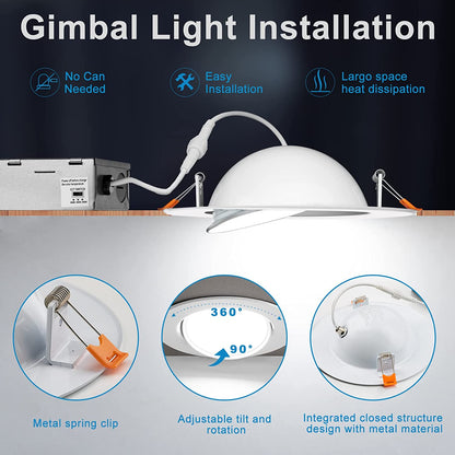 gimbal recessed lighting 4 inch