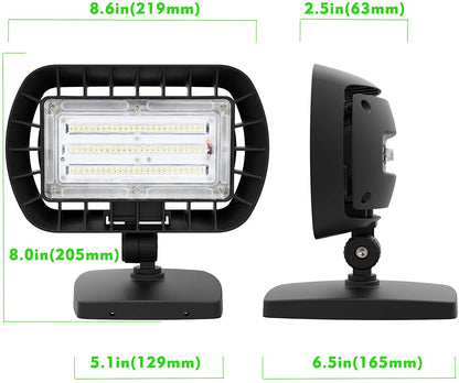 Lightdot 50W Integrated LED Security Flood Light, 5500LM Super Bright, 5000K Daylight, Dusk to Dawn