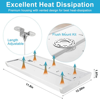 Lightdot 150W Multifunction 2FT LED High Bay Light, with motion sensor Adjustable High Bay LED Shop Light