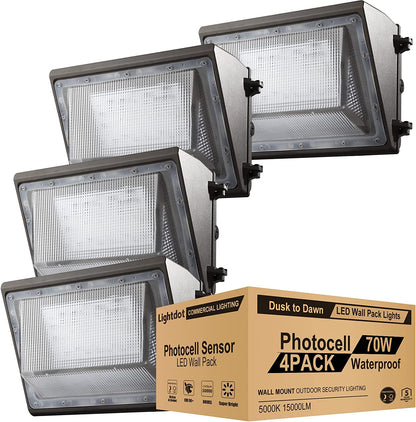 led wall pack outdoor lights 4Pack