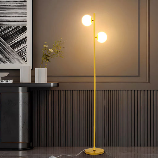 Lightdot 62IN Gold Floor Lamp, Vintage Standing Lamp with Adjustable  Rotating Light Head, 9W E26 LED Bulb Included, Brass Mid Century Modern Floor  Lamp for Living Room Bedroom Office 